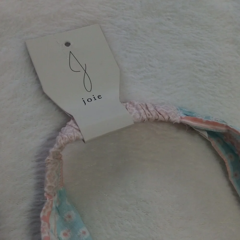 Joie Little Girl 3T Pink & White Floral Paisley Stretch Headband NWT